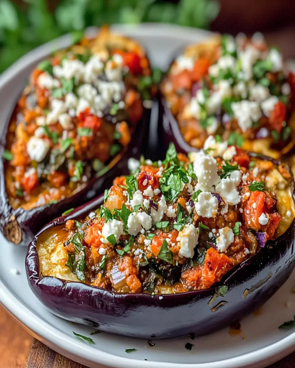Mediterranean Stuffed Eggplant First Image First Image
