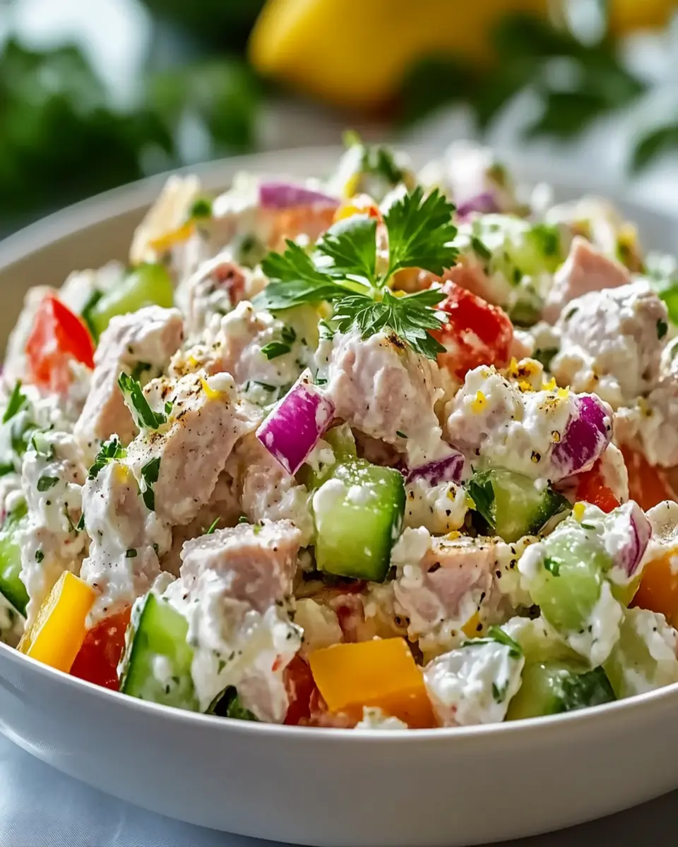Healthy Cottage Cheese Tuna Salad First Image First Image