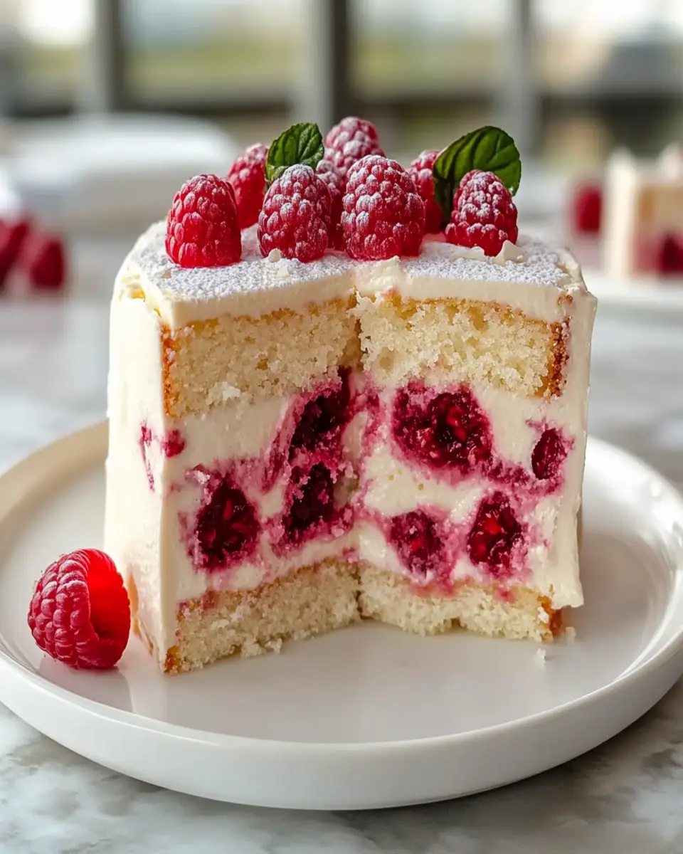 White Chocolate Raspberry Cake First Image First Image