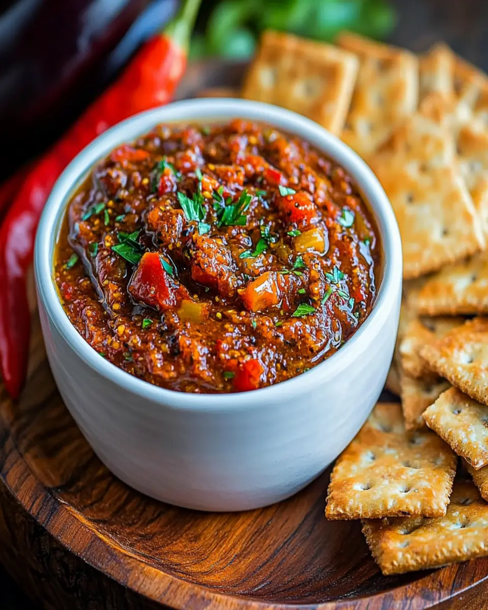 Eggplant Pepper Spread First Image First Image