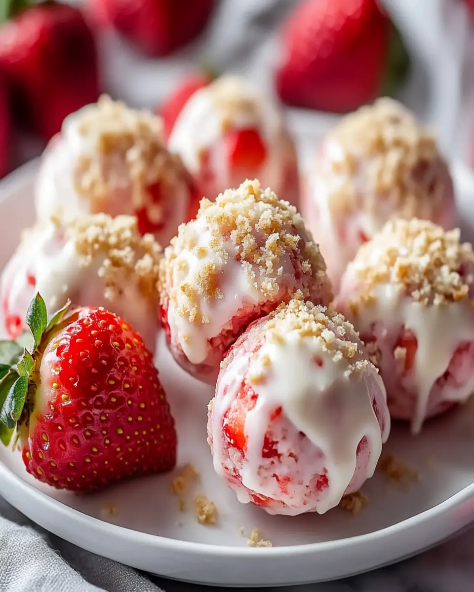 Strawberry Cheesecake Protein Balls First Image First Image
