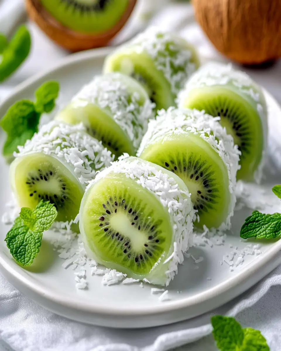 No Bake Kiwi Coconut Rolls First Image First Image