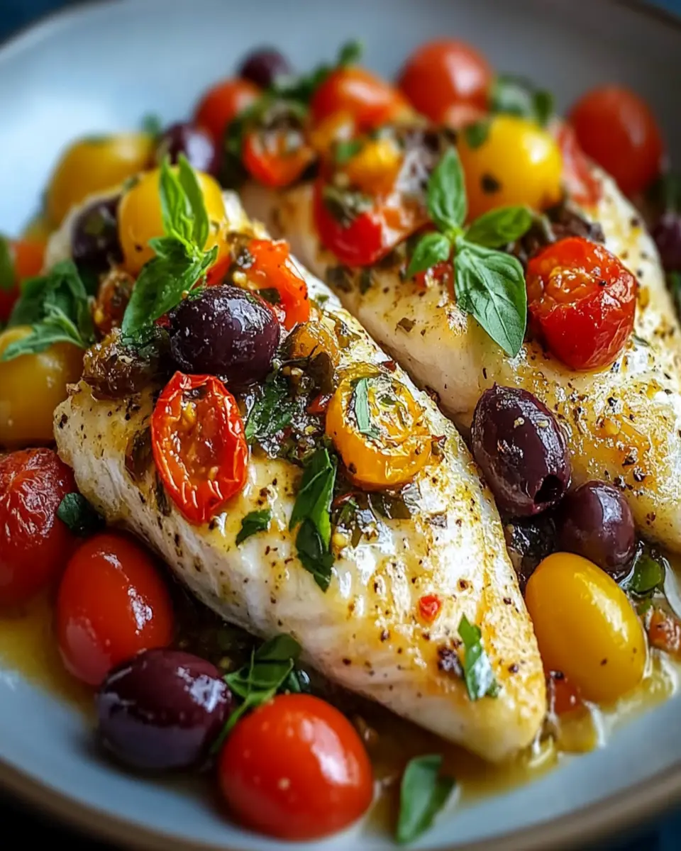 Savory Mediterranean Baked Fish in 20 Minutes or Less First Image First Image