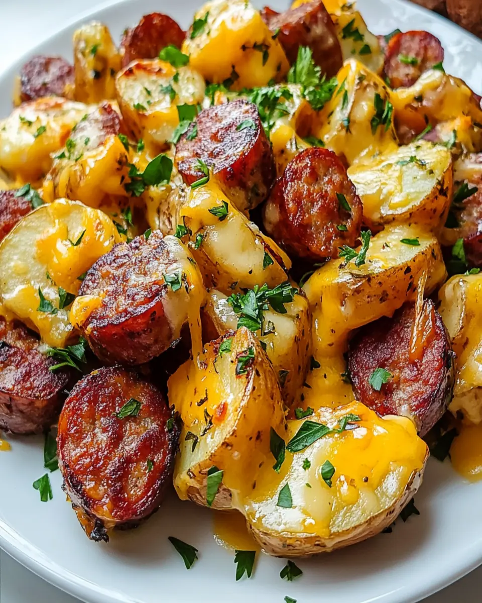 Cheesy Ranch Potatoes and Smoked Sausage First Image First Image