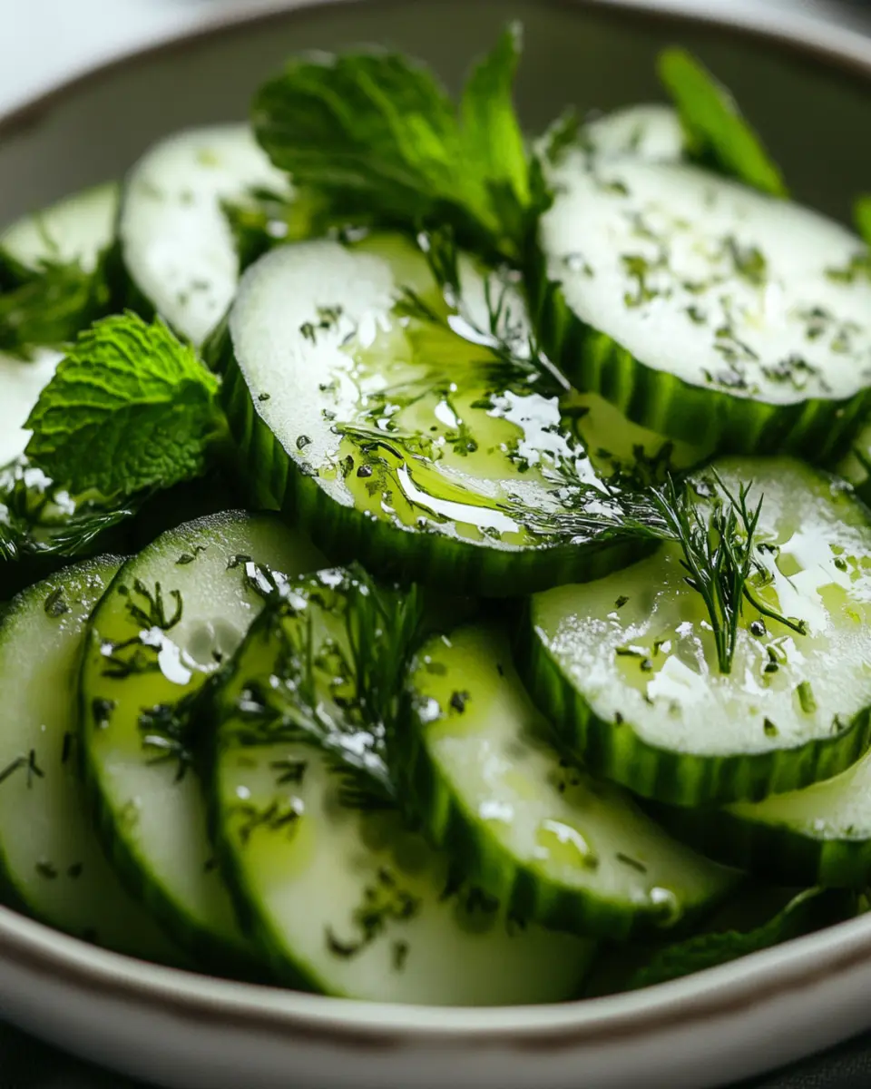 Crisp Cucumber Herb Salad First Image First Image