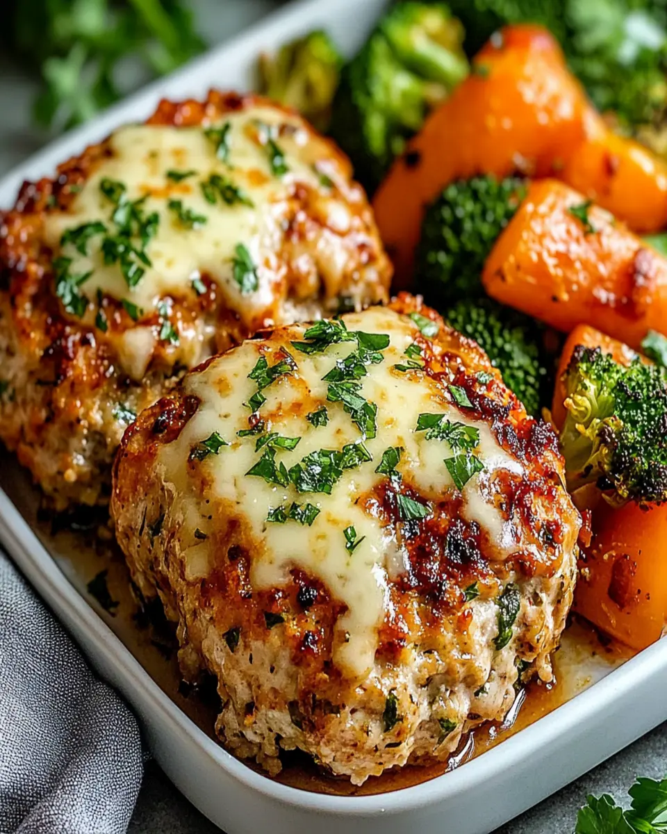 Garlic Parmesan Chicken Meatloaves First Image First Image