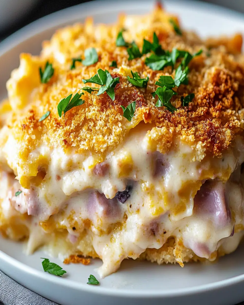 Irresistible Chicken Cordon Bleu Casserole You'll Crave First Image First Image