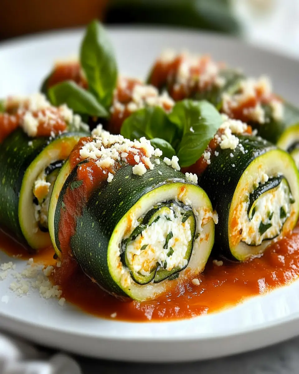 stuffed zucchini ricotta rolls First Image First Image