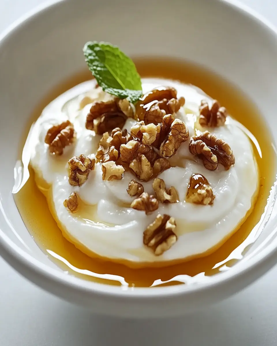 Greek Yogurt with Walnuts and Honey First Image First Image
