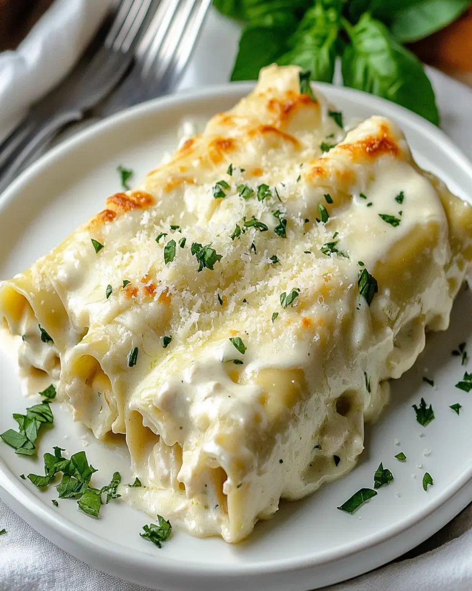 Chicken Alfredo Lasagna Roll-Ups First Image First Image