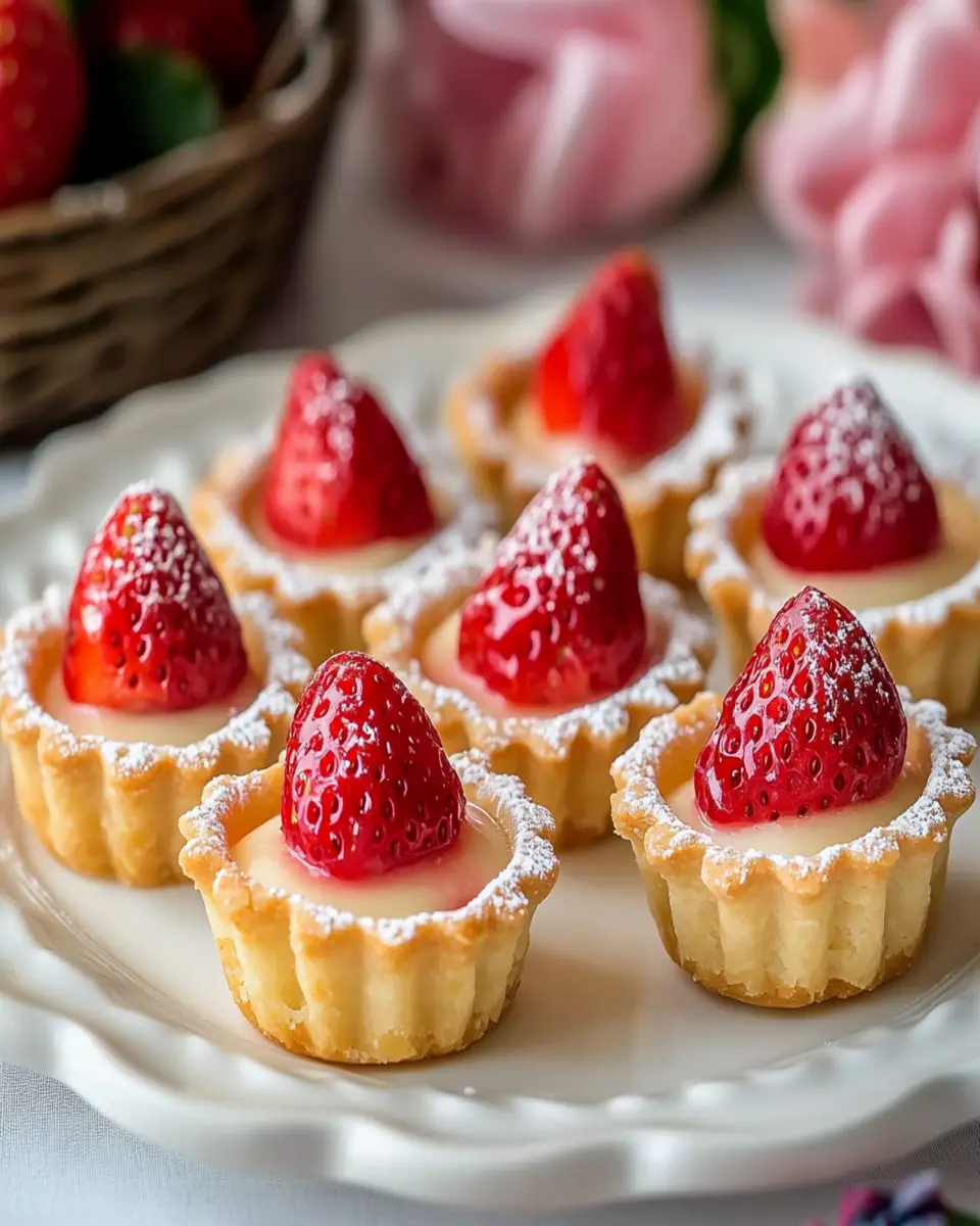 Delicious Quick Mini Strawberry Custard Tartlets for All Occasions First Image First Image