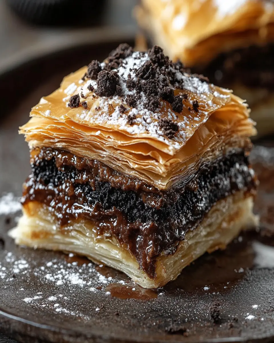 Oreo Baklava Chocolate Phyllo First Image First Image
