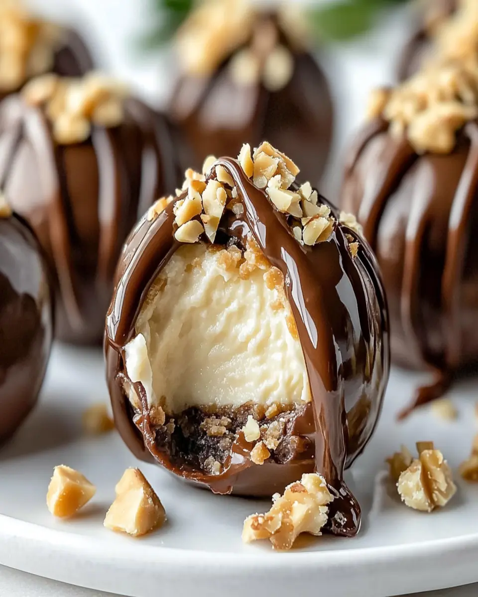 No-Bake Peanut Butter Cheesecake Balls First Image First Image