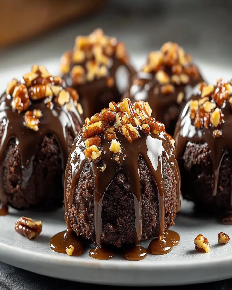 Pecan Pie Brownie Bombs – Irresistibly Gooey & Decadent Dessert First Image First Image