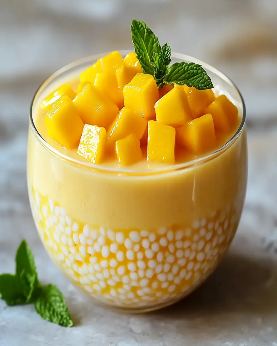 Creamy Fresh Mango Sago First Image First Image