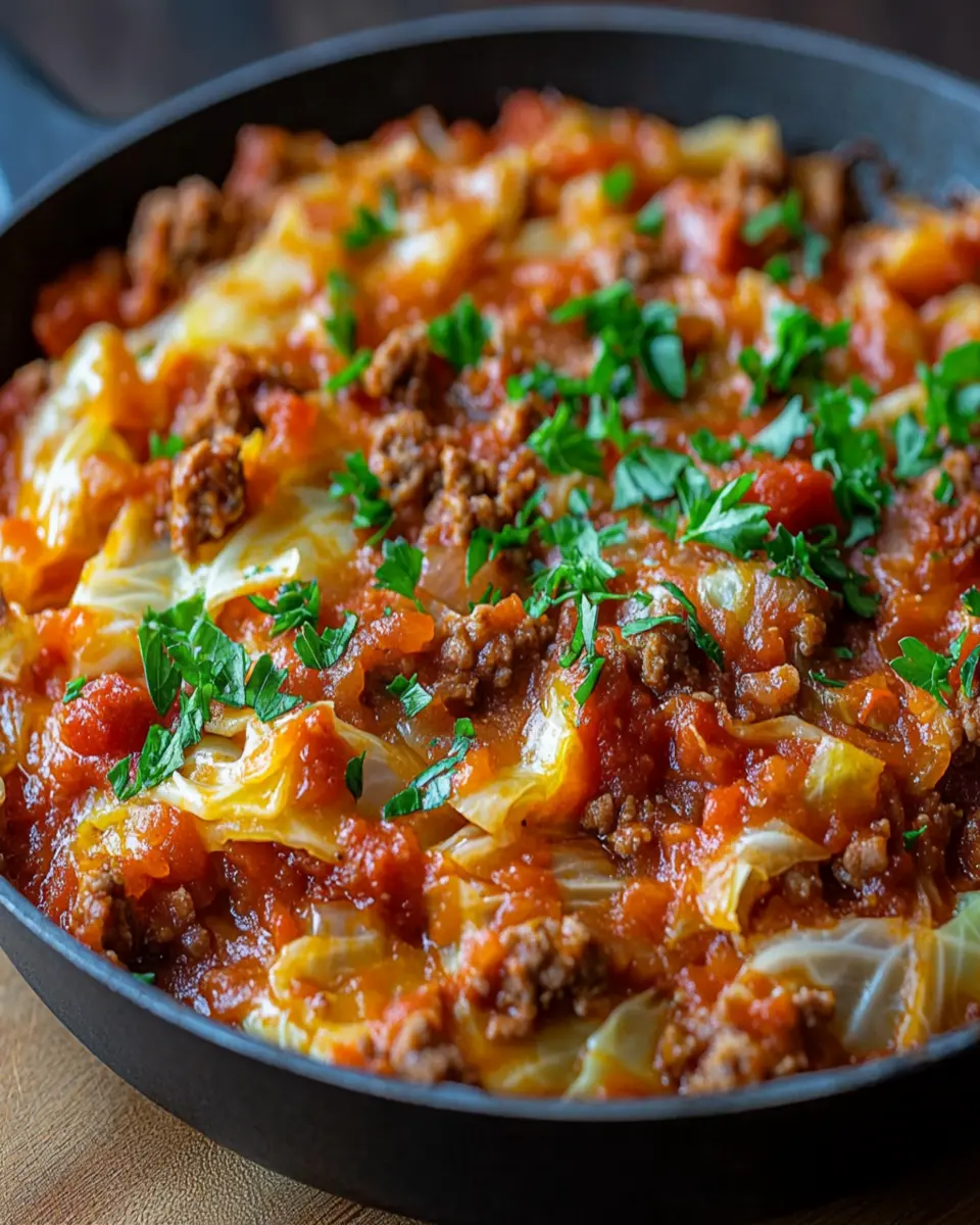 Unstuffed Cabbage Roll Skillet First Image First Image