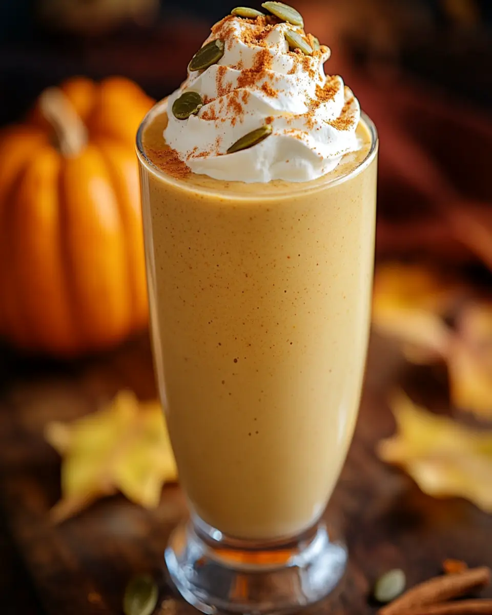 Arranged Pumpkin Pie Spice Smoothie First Image First Image