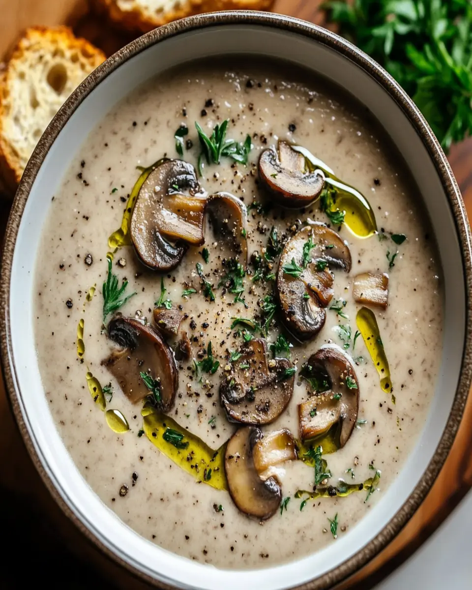 creamy mushroom soup 北✨ First Image First Image