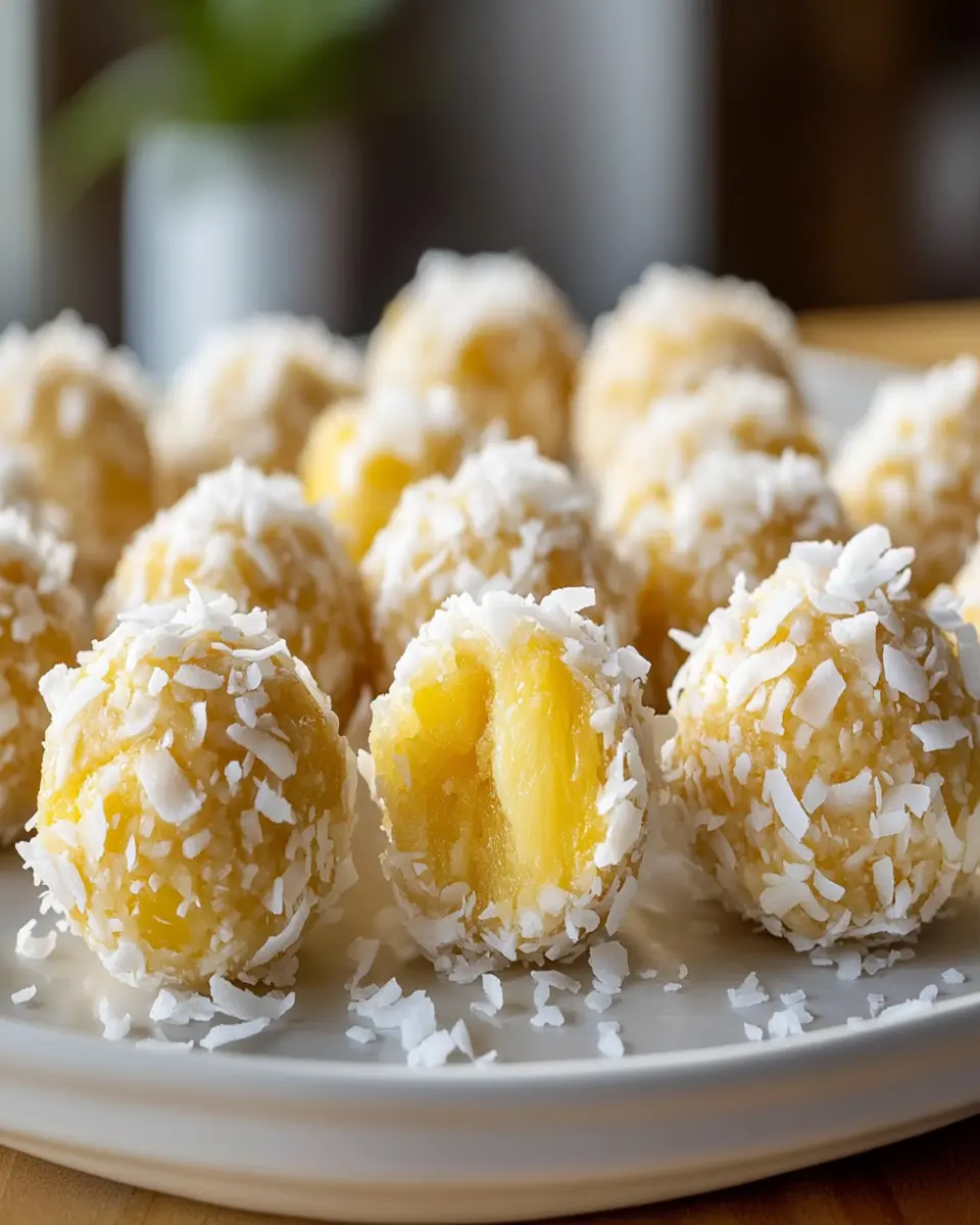 Pineapple Coconut No Bake Balls First Image First Image