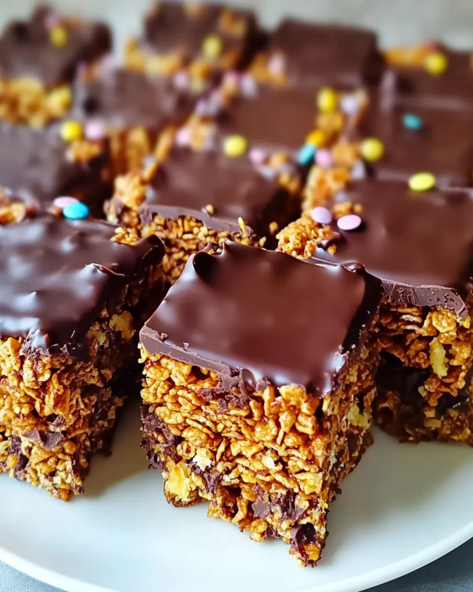 Old-School Chocolate Cornflake Traybake Cake First Image First Image