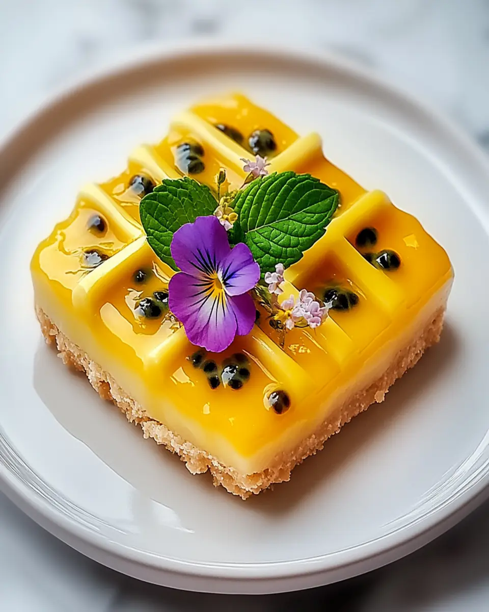 Vanilla Tart with Passion Fruit Glaze First Image First Image