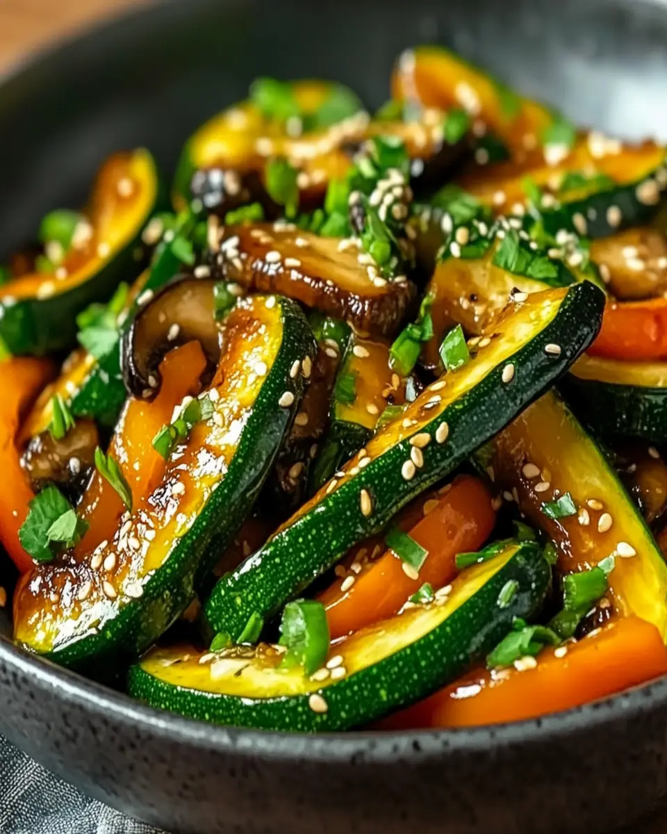Delightful Japanese Zucchini Stir-Fry First Image First Image