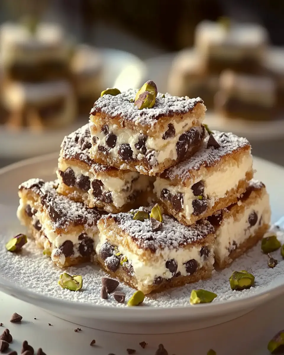 Classic Cannoli Squares First Image First Image