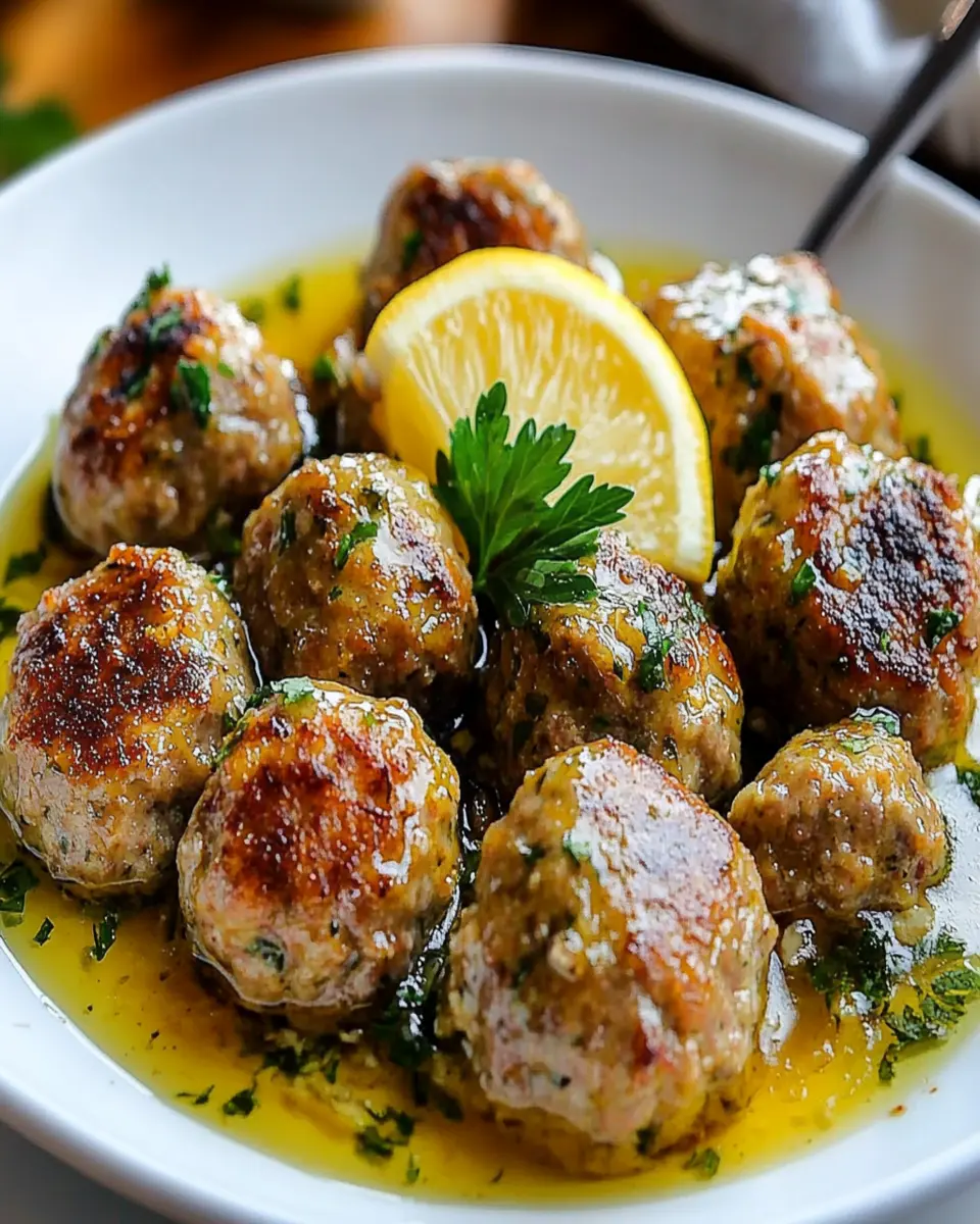 Savory Greek Meatballs in Lemon Sauce First Image First Image