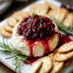 Baked Brie with Cranberry Sauce First Image First Image