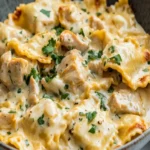 Chicken Alfredo Baked Ravioli First Image First Image
