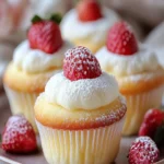 Fluffy Japanese Cotton Cheesecake Cupcakes First Image First Image