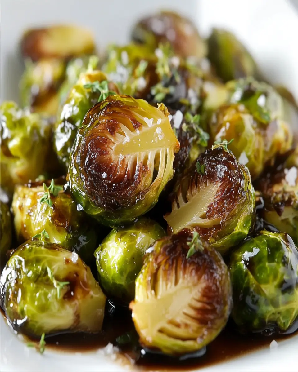 Balsamic Glazed Brussels Sprouts First Image First Image
