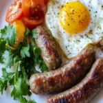 Turkey Breakfast Sausage with Eggs First Image First Image