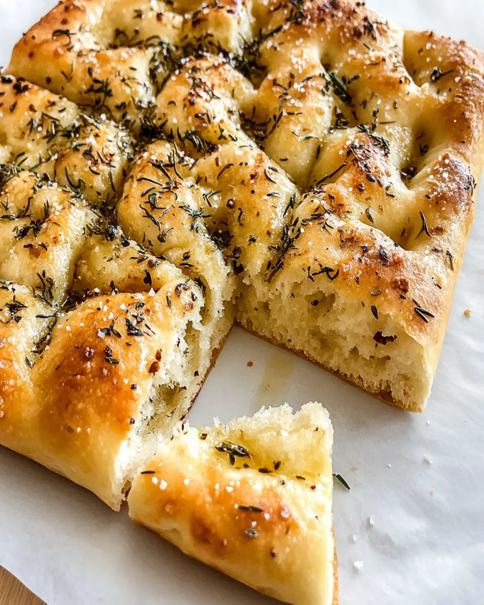 Garlic Herb Focaccia First Image First Image