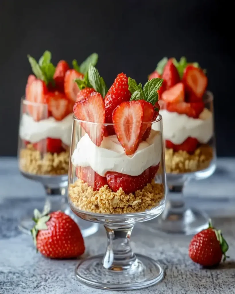 Strawberry Cheesecake Parfait Cups First Image First Image