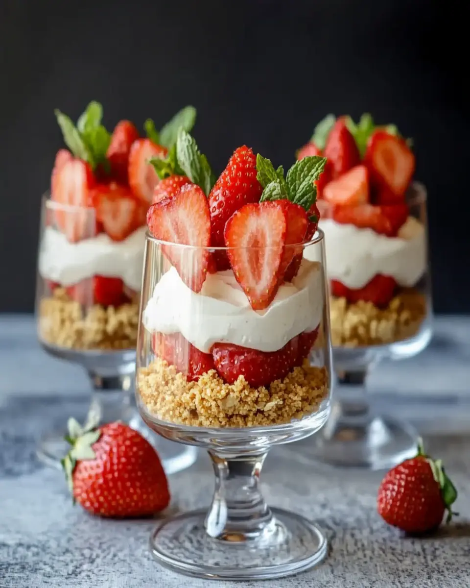 Strawberry Cheesecake Parfait Cups First Image First Image