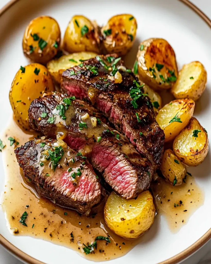 Garlic Butter Steak and Potatoes First Image First Image