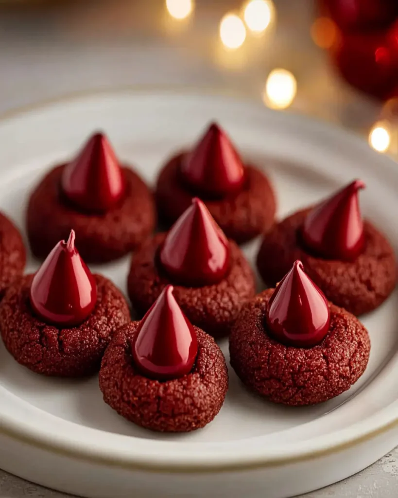 Easy Hershey's Red Velvet Blossoms Cookies First Image First Image