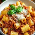 Rigatoni Bolognese First Image First Image